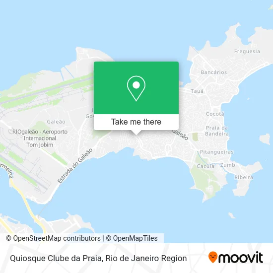 Quiosque Clube da Praia map