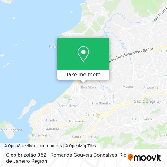 Mapa Ciep  brizolão 052 -  Romanda Gouveia Gonçalves