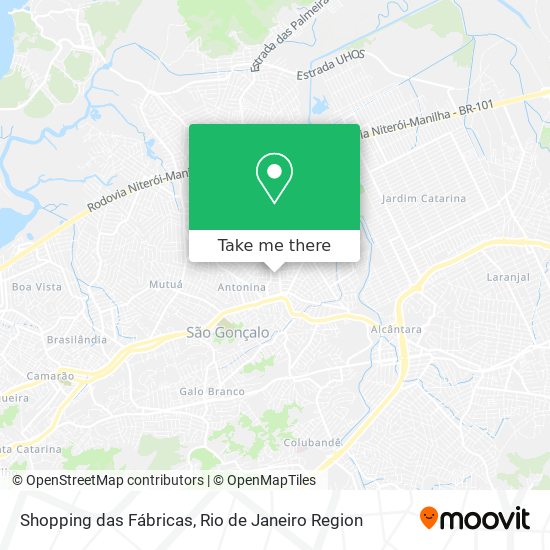 Shopping das Fábricas map