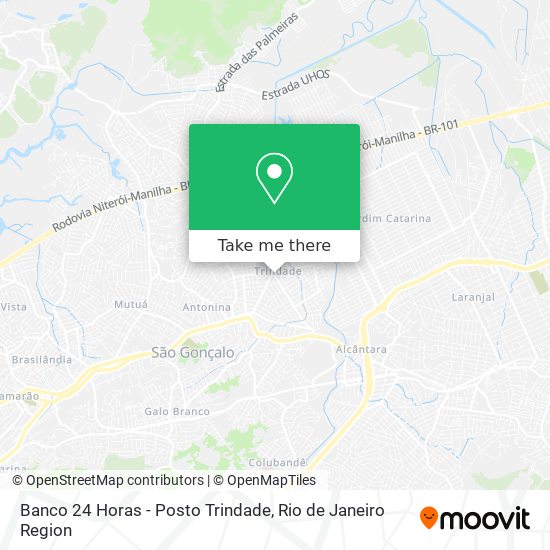 Mapa Banco 24 Horas - Posto Trindade