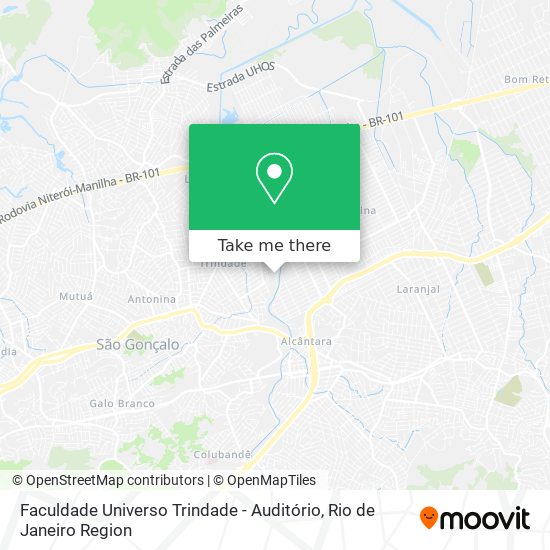 Faculdade Universo Trindade - Auditório map