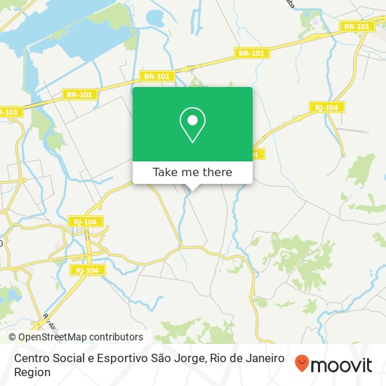 Centro Social e Esportivo São Jorge map