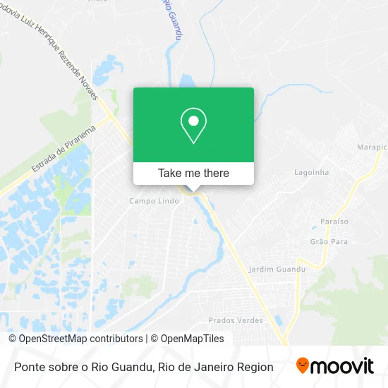 Ponte sobre o Rio Guandu map