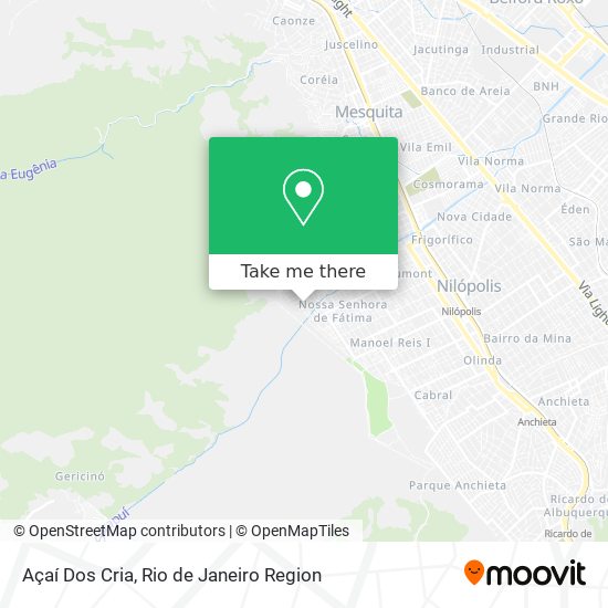 Açaí Dos Cria map