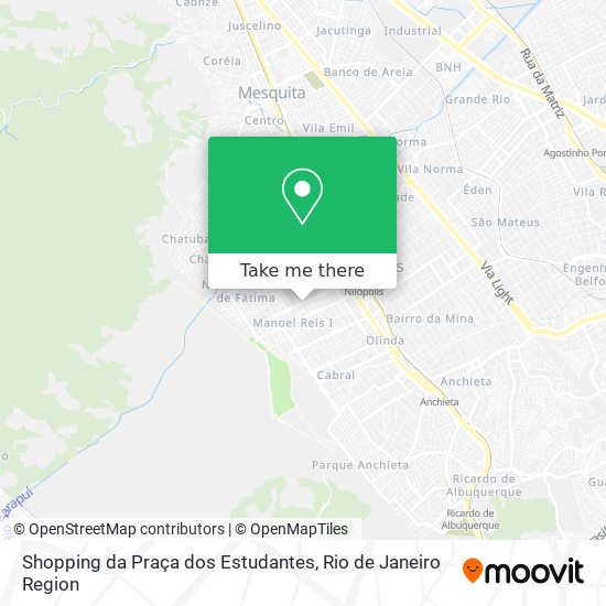 Mapa Shopping da Praça dos Estudantes