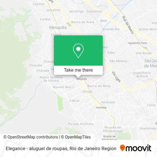 Elegance - aluguel de roupas map