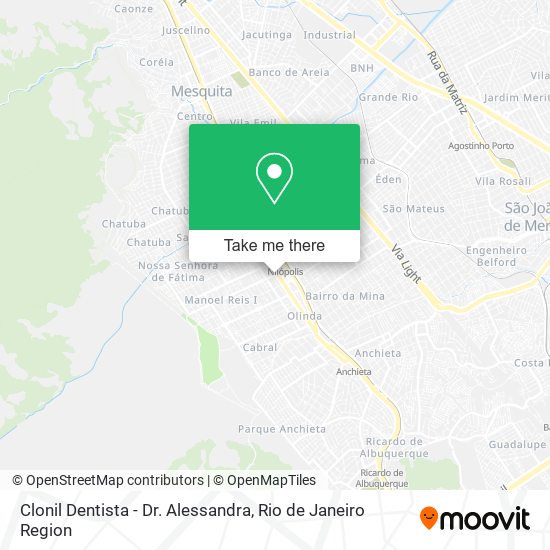 Mapa Clonil Dentista - Dr. Alessandra