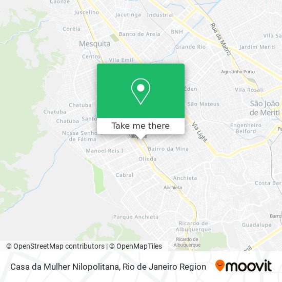 Casa da Mulher Nilopolitana map