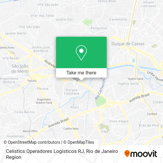 Celistics Operadores Logísticos RJ map