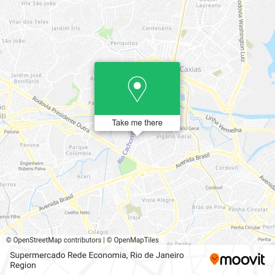 Supermercado Rede Economia map