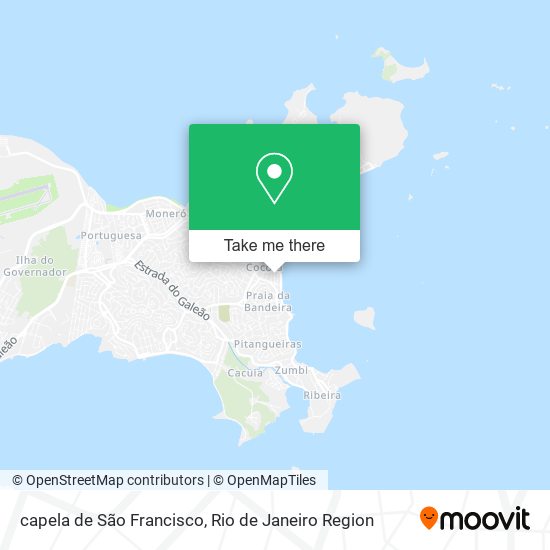Mapa capela de São Francisco