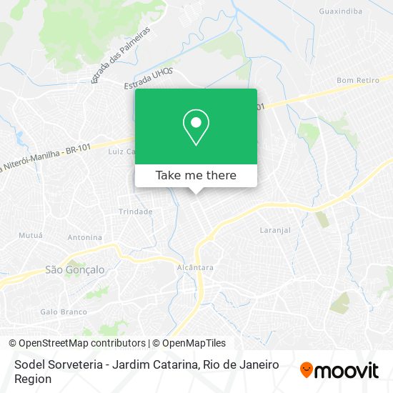 Mapa Sodel Sorveteria - Jardim Catarina