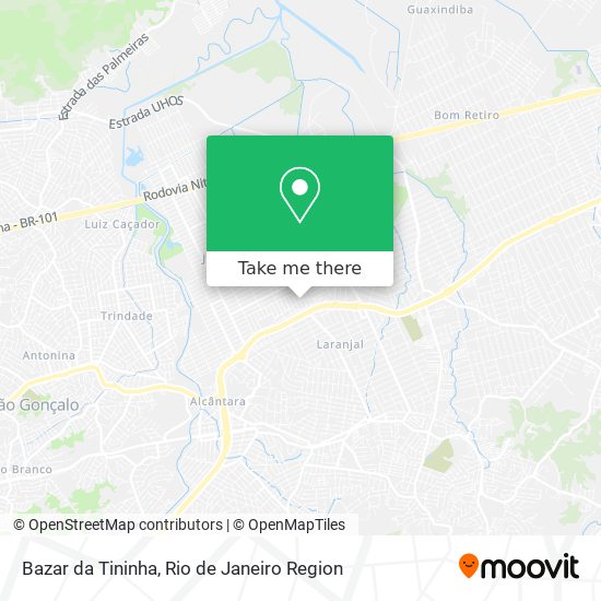 Mapa Bazar da Tininha