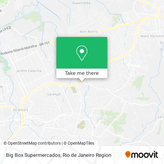 Big Box Supermercados map