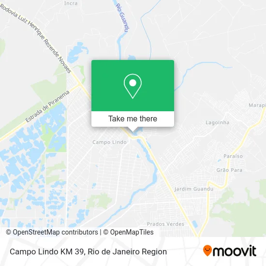 Campo Lindo KM 39 map