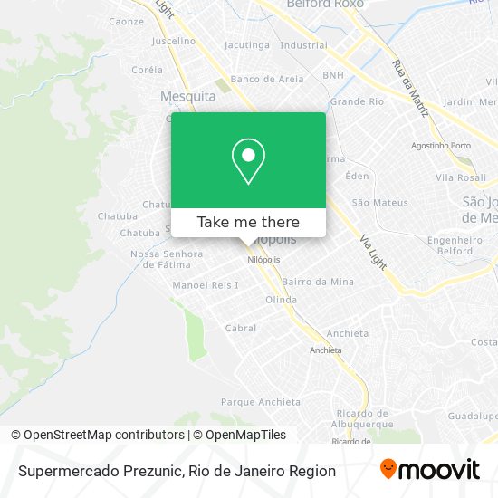 Mapa Supermercado  Prezunic