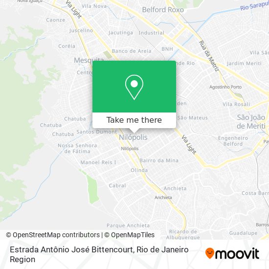 Estrada Antônio José Bittencourt map