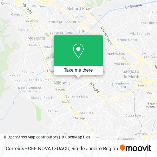 Correios - CEE NOVA IGUAÇU map