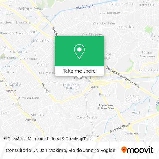 Mapa Consultório Dr. Jair Maximo