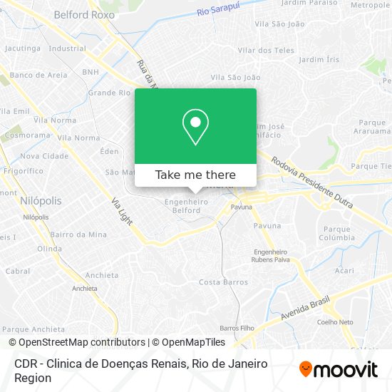 Mapa CDR - Clinica de Doenças Renais