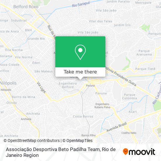 Associação Desportiva Beto Padilha Team map