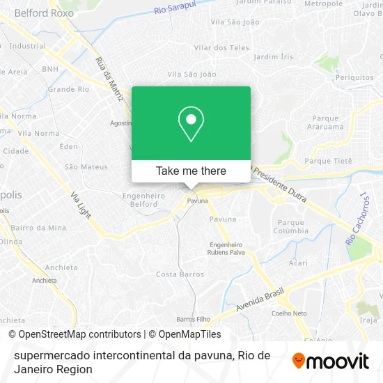 supermercado intercontinental da pavuna map