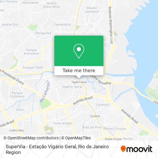 SuperVia - Estação Vigário Geral map