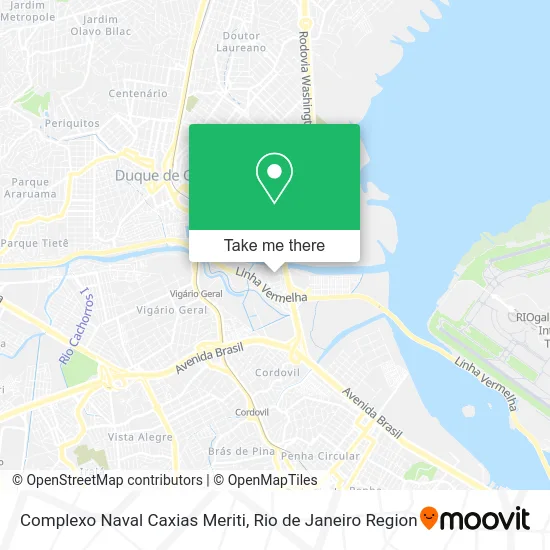 Complexo Naval Caxias Meriti map