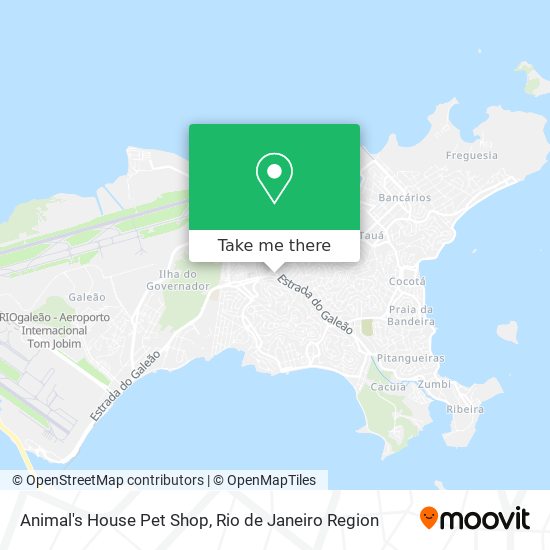 Animal's House Pet Shop map