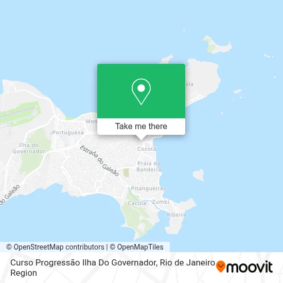 Curso Progressão Ilha Do Governador map