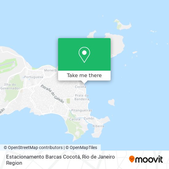 Mapa Estacionamento Barcas Cocotá