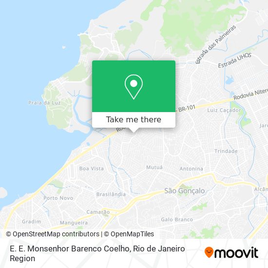 Mapa E. E. Monsenhor Barenco Coelho