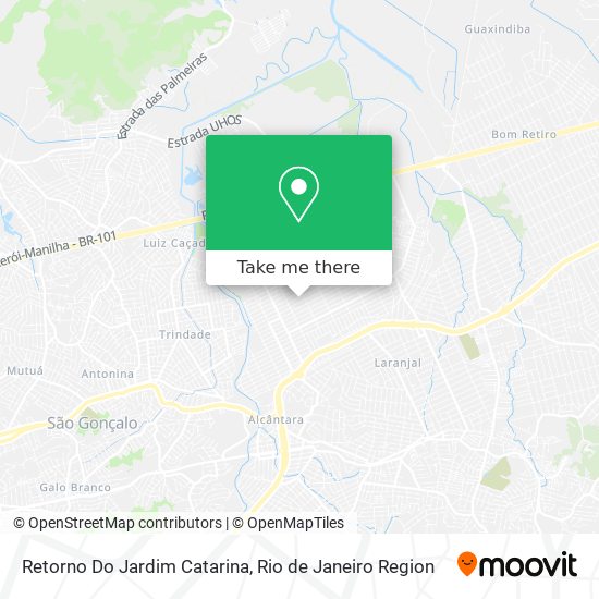 Mapa Retorno Do Jardim Catarina