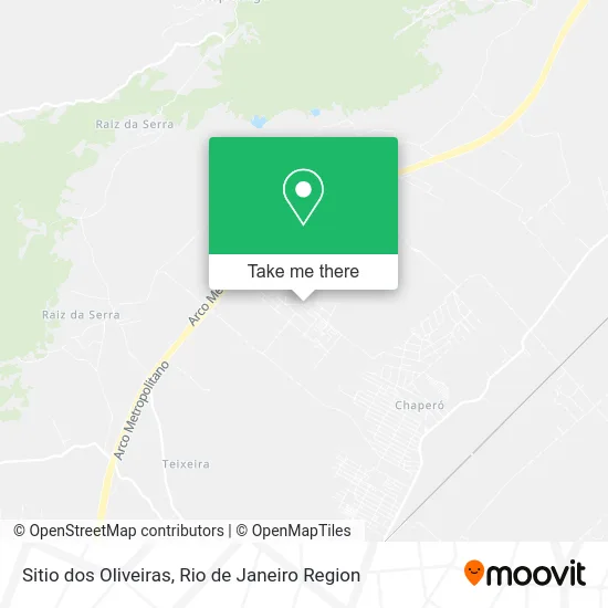 Sitio dos Oliveiras map
