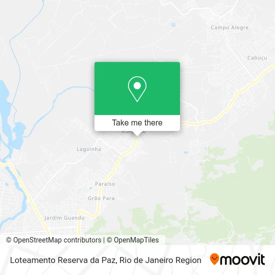 Loteamento Reserva da Paz map