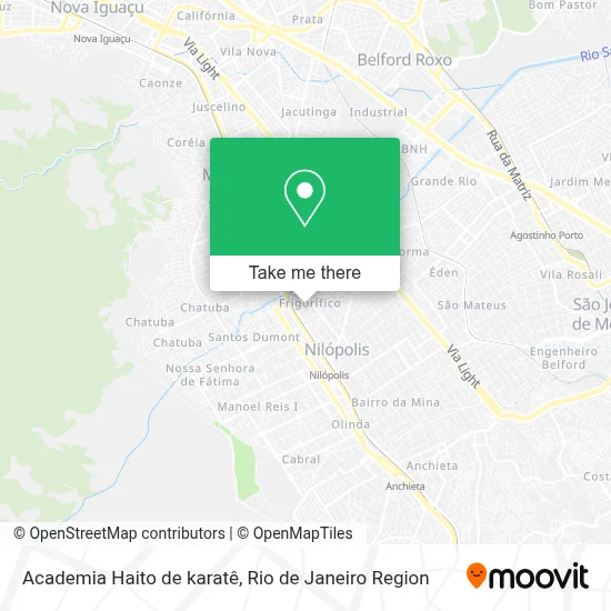 Academia Haito de karatê map