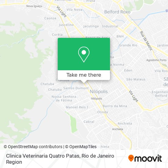 Clinica Veterinaria Quatro Patas map
