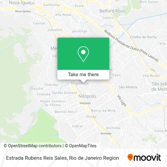 Estrada Rubens Reis Sales map