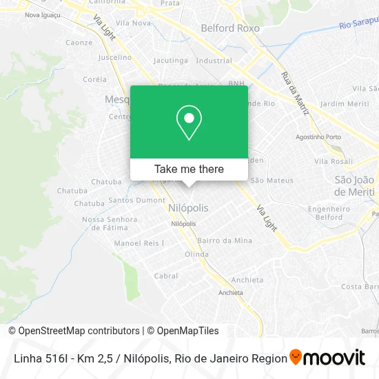 Linha 516I - Km 2,5 / Nilópolis map