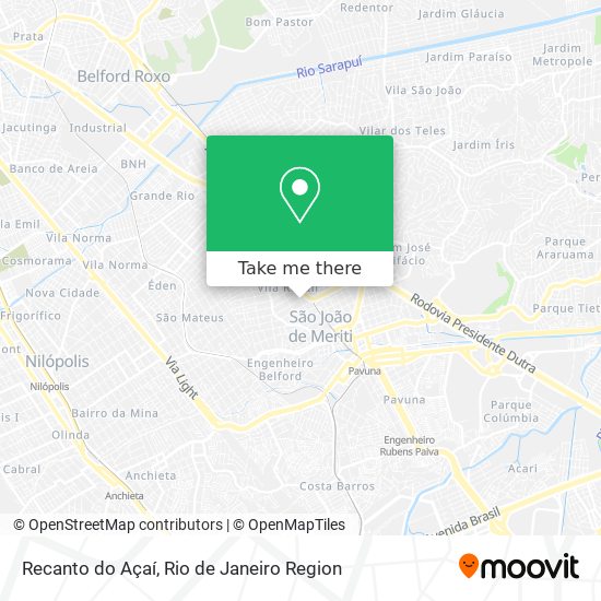 Recanto do Açaí map