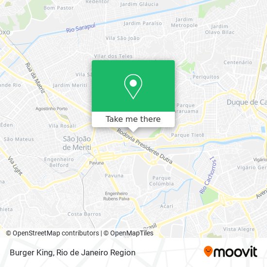 Burger King map