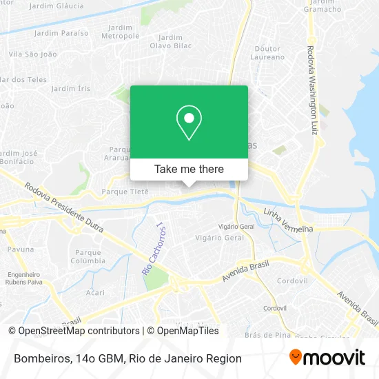 Bombeiros, 14o GBM map