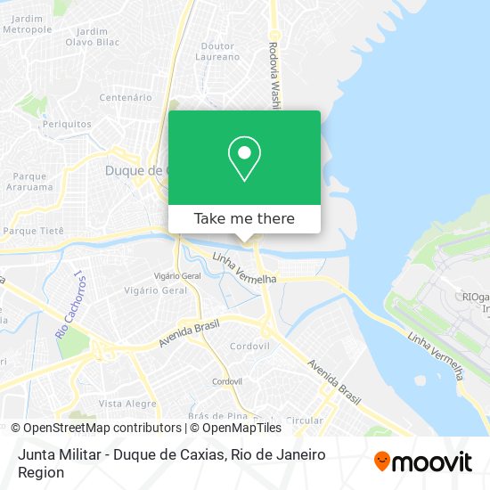 Junta Militar - Duque de Caxias map