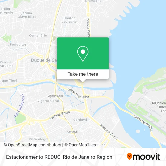 Estacionamento REDUC map