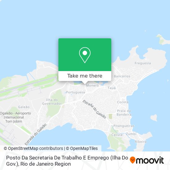 Posto Da Secretaria De Trabalho E Emprego (Ilha Do Gov.) map