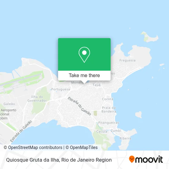 Quiosque Gruta da Ilha map
