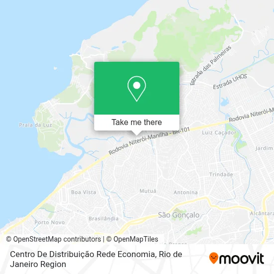 Centro De Distribuição Rede Economia map