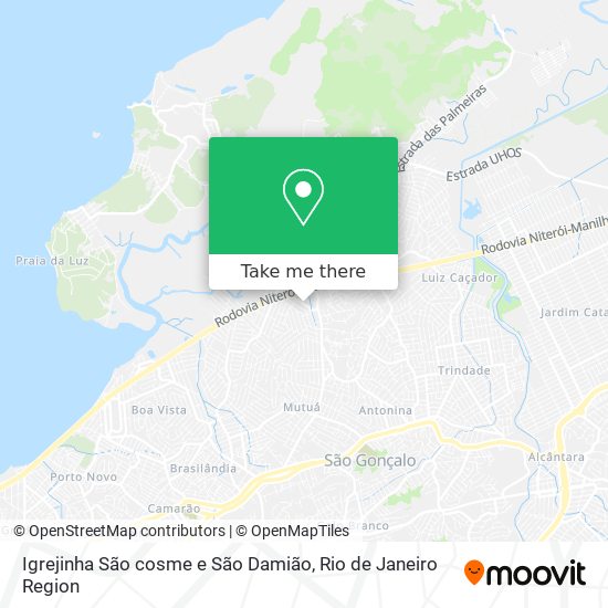Igrejinha São cosme e São Damião map