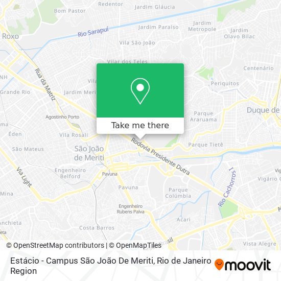 Estácio - Campus São João De Meriti map