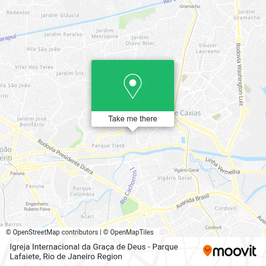 Igreja Internacional da Graça de Deus - Parque Lafaiete map